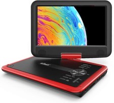 ieGeek Portable DVD Player HD Swivel Screen Remote Control Region Free USB Port