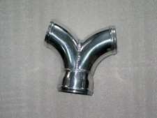 Intercooler Y PIPE 3" TO 2.5" DUAL Two 2.5" Pipes Merged to Single 3" FMIC TURBO