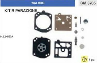 Kit Walbro K22-HDA Kit Di Riparazione Carburatore Walbro K22-HDA Per Motoseghe Husqvarna 340, 345, 350, 353... Kit Carburatore K22-HDA