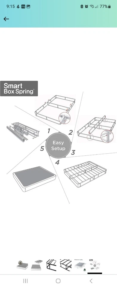 Marco de cama California King y somier Foto 2 de 4
