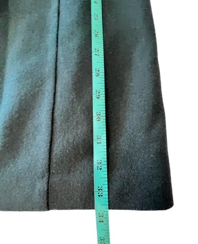 Vintage Worthington Size 8P Forest Green 100% Wool Lined Jumper Dress Pockets - Picture 11 of 13