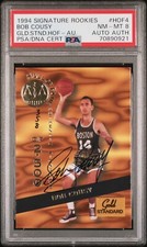 Bob Cousy 1994 Signature Rookies Gold Standard HOF Auto /2500 PSA 8 Auto Auth