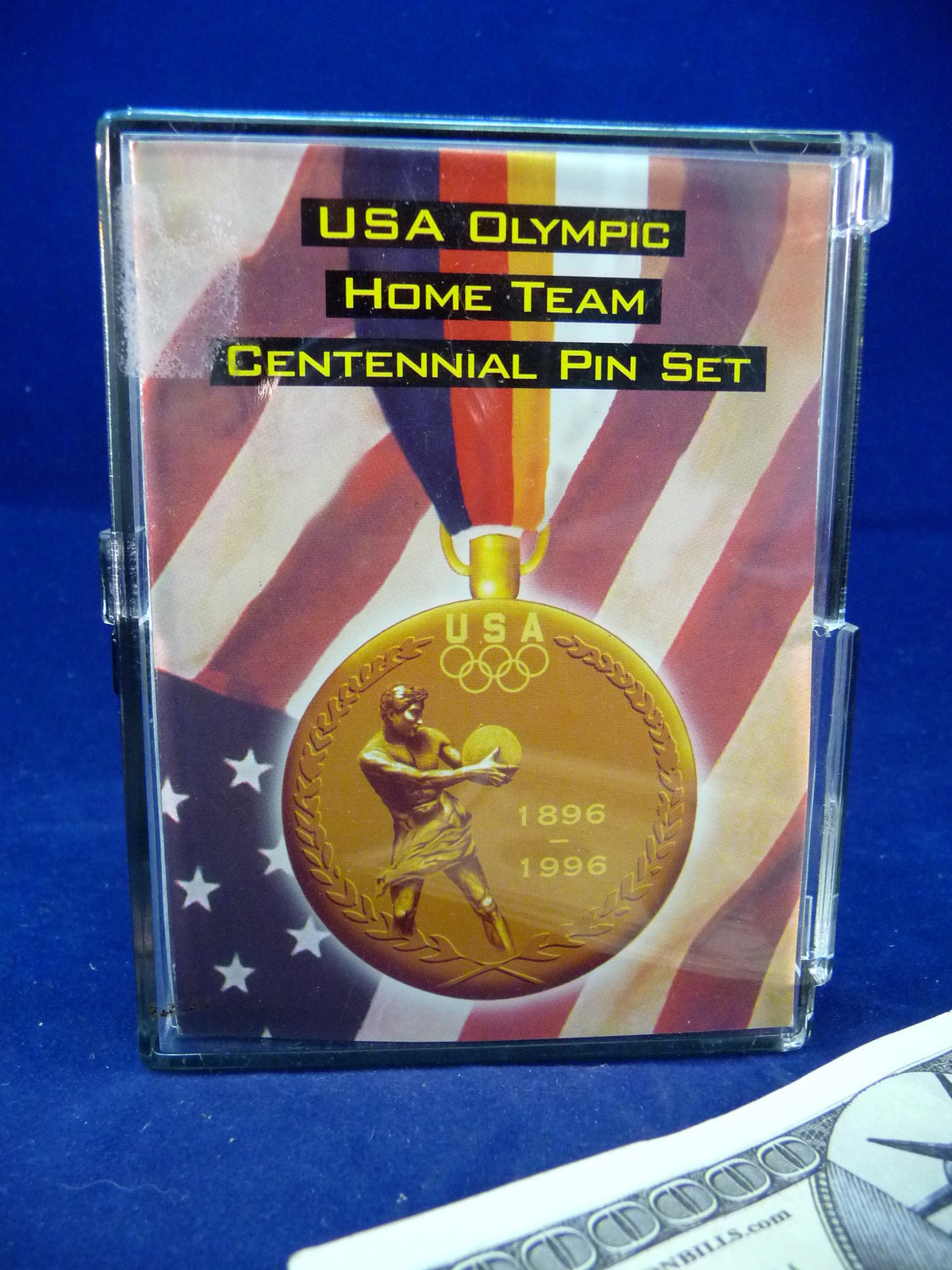 Olympic Pin Set USA Home Team Centennial 3 Pins COA Limited Edition