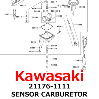 NEW】Kawasaki Genuine 2003-2013 Prairie 360 SENSOR CARBURETOR
