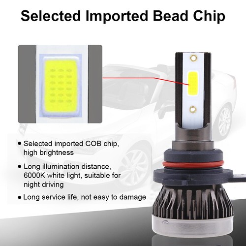 Combo 9005 9006 LED para Corvette C5 1997-2004 kit de bombilla de faro haz alto bajo - Imagen 6 de 9
