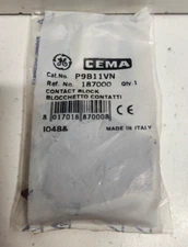 NEW IN BAG! GE GENERAL ELECTRIC CEMA 10A 600V 1NO/NC CONTACT BLOCK P9B11VN
