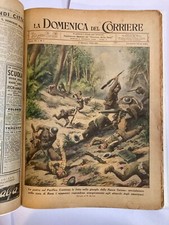 LA DOMENICA DEL CORRIERE 1943 DAL N° 1 AL N° 17 RILEGATI IN 1 VOLUME WWII