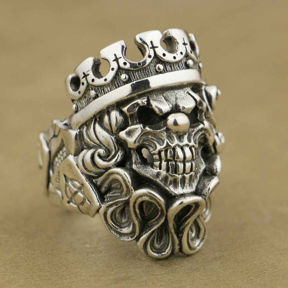 silver925 Skull Ring y2k ギャル男 PUNK NANA silver925 Skull