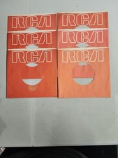 45 RPM 7" RECORD SLEEVES CO. SLEEVE 6 PACK SEE PHOTOS - RCA SLV147 