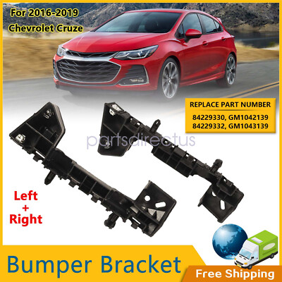 Front Outer Bumper Cover Guide Bracket LH + RH FIT For 2016-2019 Chevrolet Cruze