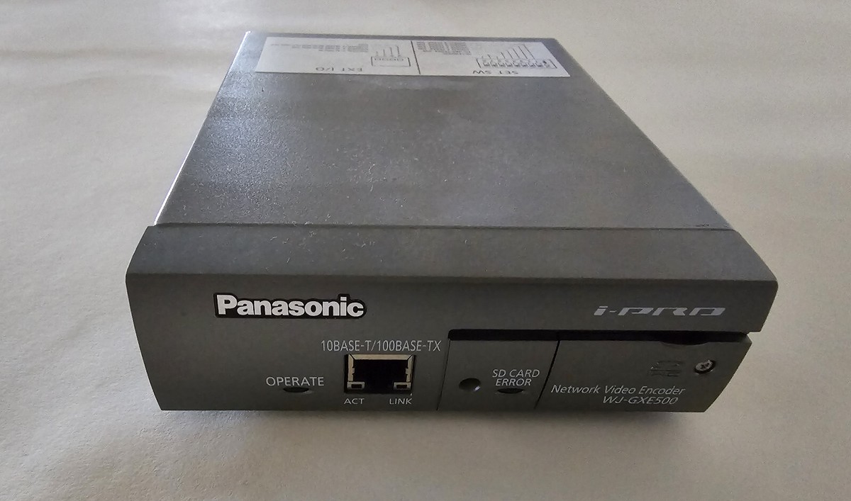 Panasonic製ネットワークビデオエンコーダー WJ-GXE500 最新