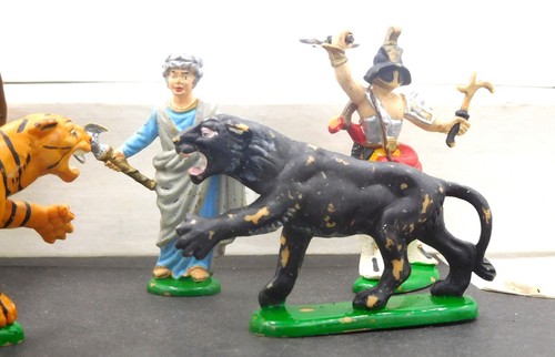 Atlántico escala 1/32 Gladiadores, Emperador y Dos Animales Coleccionista Pintado - Imagen 2 de 3