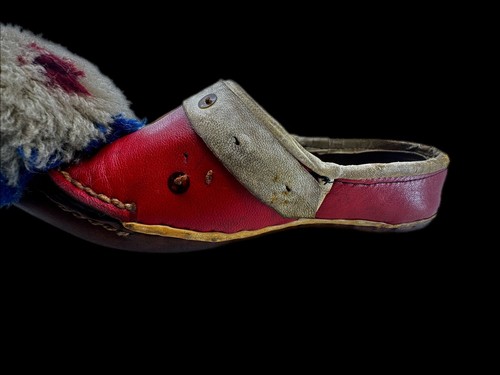 Scarpe vintage TSAROUHI greche per bambini - taglia 16 - pelle fatte a mano - solo esposizione - Foto 10 di 18