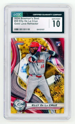2024 Bowman's Best - Elly De La Cruz #20 Gold Lava Refractor /50 (RC) CGC 10 