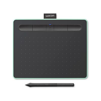 Wacom Intuos Small Bluetooth Graphics Drawing Tablet, Pistachio - DAMAGED BOX