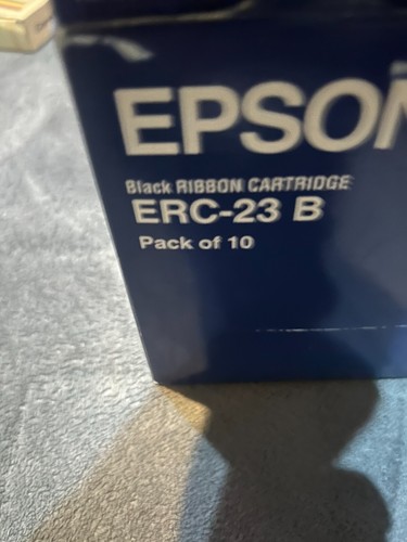 10 cartouches ruban Epson Erc-23 B/R (neuves et scellées) gratuites Royaume-Uni P+P - Photo 3/4