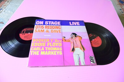 Otis Redding On Stage Live Italy 2LP Orig 1967 Gatefold Cover