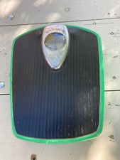 Vintage 1940-50's Health O Meter Mint Green MCM Retro Bathroom Scale Midcentury