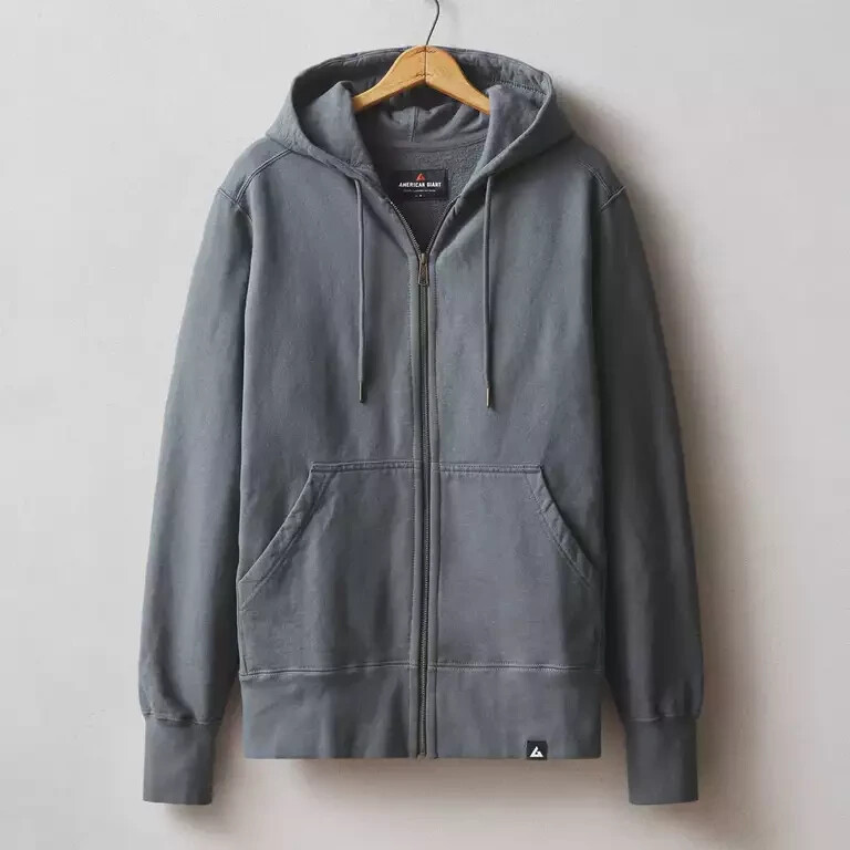 American Giant Mens Classic Full Zip Iron Hoodie Size SMALL NWOT