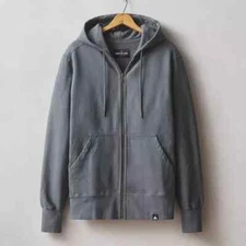 American Giant Mens Classic Full Zip Iron Hoodie Size SMALL NWOT