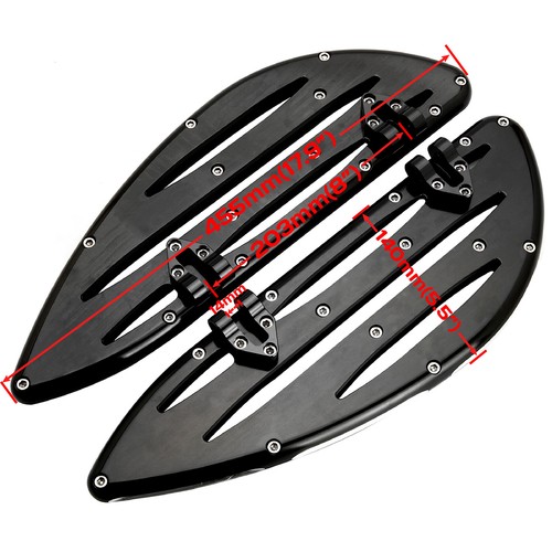Edge cut Floorboards passenger Brake arm lever For Harley Touring 2014-up - Picture 7 of 12