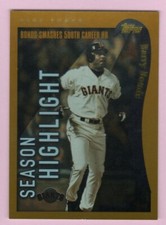 2002 Topps Barry Bonds Season Highlight #332 Giants (XV)