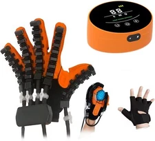 Rehabilitation Robotic Gloves Enhanced Hand Fingers Exercise for Stroke Trainer