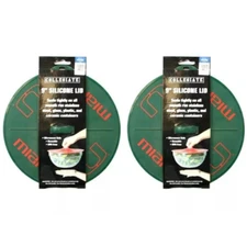 2pk Miami Hurricanes Silicone Lid 9" Container Cover Boelter NCAA Official Merch