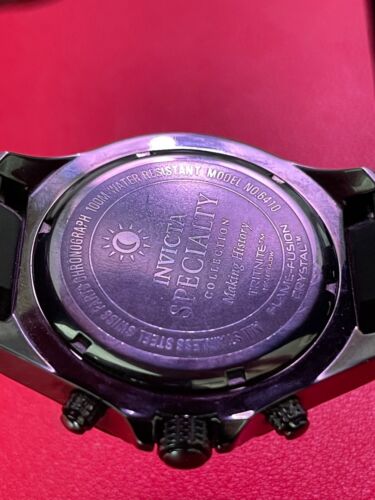 Invicta 6410 (rare) Voted #5 the BEST Invictas..Chrono-SS_Quartz-100mm W proof ! - Picture 4 of 9