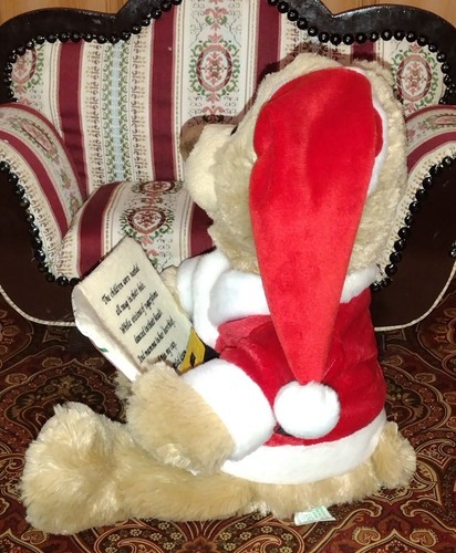 Sound N Light 'Twas Night Before Christmas 10” Animated Plush Bear See Video (E - Picture 2 of 9