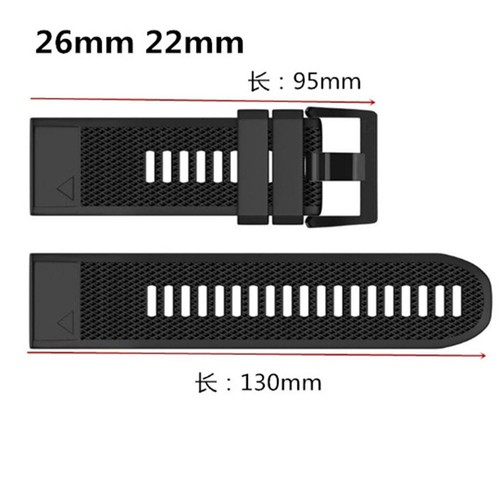 Band For Garmin Fenix 3 5 5S 5X Plus 6X 7 7X Silicone Easy Fit Strap Sport - Bild 4 von 27