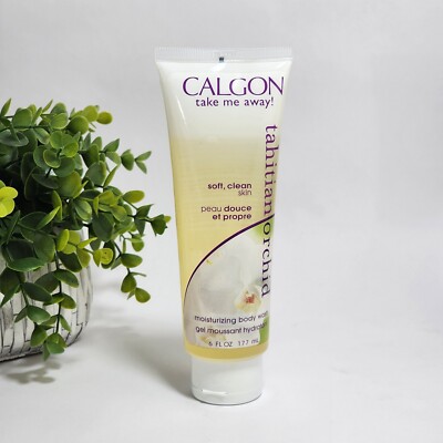 Calgon Tahitian Orchid Shower Bath Gel Take Me Away! Soft & Clean Skin ~ 6 fl oz