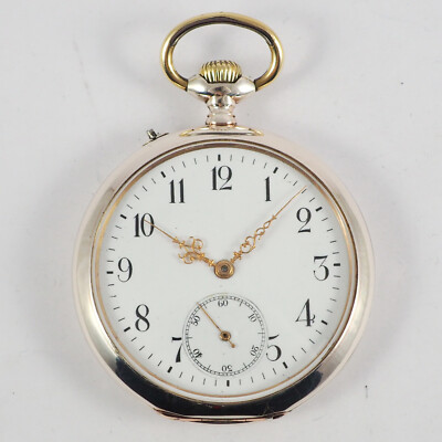 IWC Lepine Taschenuhr in 800er Silber um 1917