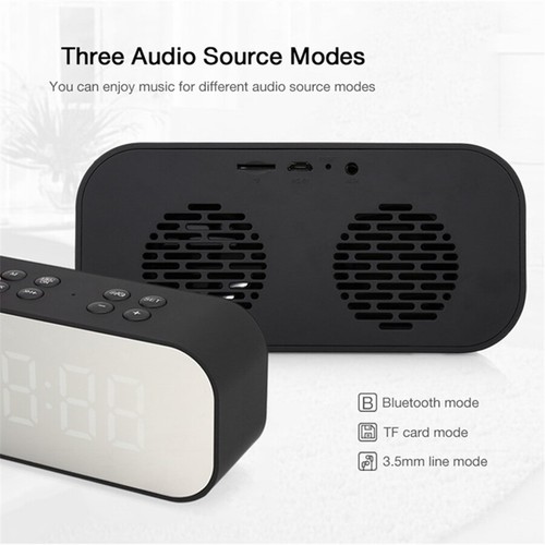 Haut-parleur sans fil Bluetooth réveil DEL écran miroir anime impression thème destin - Photo 8 sur 21