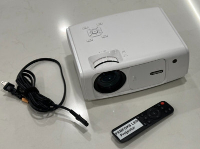 FEBFOXS LED Projector Model # JQ450 HD Video 400 Lumens Wi-Fi 10,000:1