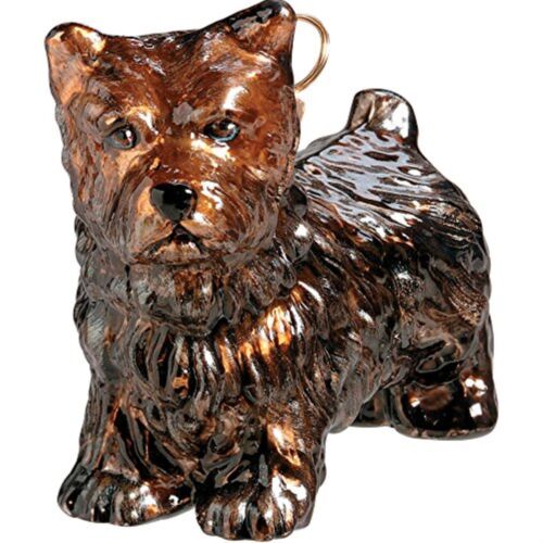 Cairn Terrier Standing Dog Blown Glass Polish Christmas Ornament Decoration - Picture 1 of 3
