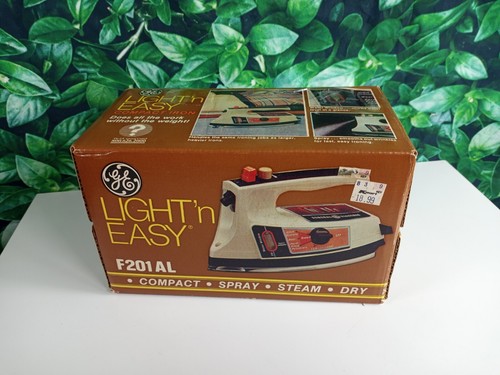 GE Light'n Easy Compact, Spray, Dampf Trockenbügeleisen F201AL mit Box & Handbuch S9146 - Bild 10 von 10