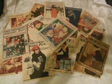 Set of 16 LARGE Vintage/Victorian Xmas Magazi...