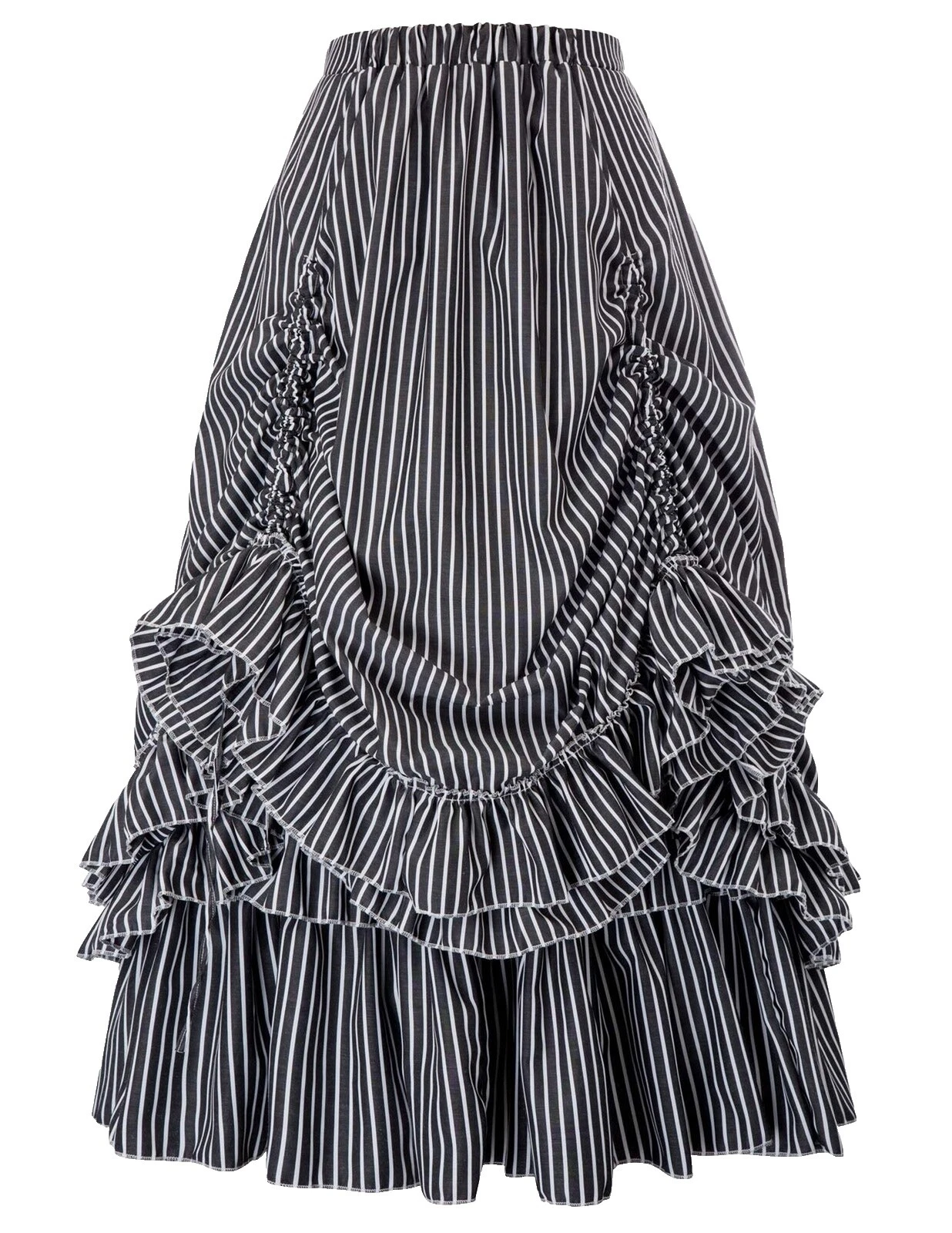 Black Victorian Vintage Skirts for Women