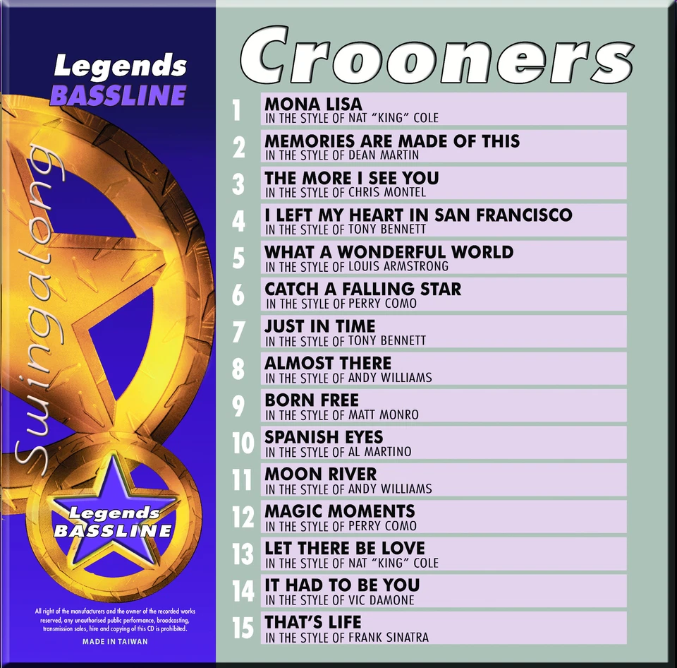 LEGENDS BASSLINE KARAOKE V#3 12 CDG SET over 180 SONGS No repeats READ Listing - Image 3 of 4