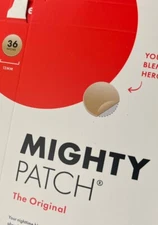 Mighty Patch Hydrocolloid Acne 12mm Absorbing Spot Dot Patches - 36 Count
