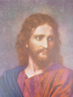 New ListingJesus Christ Portrait Paint Style Vintage Thick Sunday School Story Board 10x14