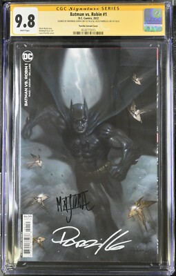 Batman Vs. Robin (2022) # 5 (9.8 CGC SS) Signed Asrar *  Parrilo * Census = 4