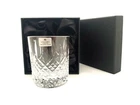Single 24% Hand Cut Lead Crystal Whiskey Glass in Silk Lined Presentation Box
