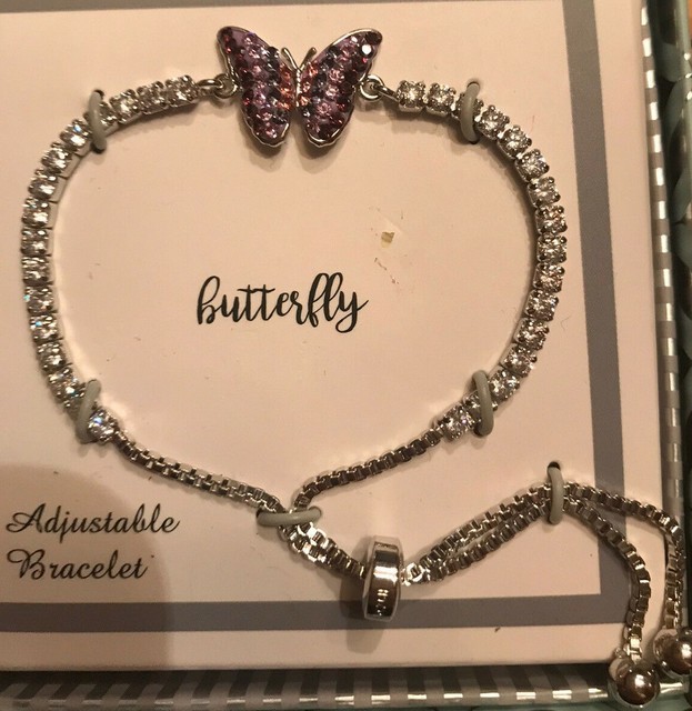 Adjustable Bracelet Kohls Jewelry Silver Bracelets Butterfly