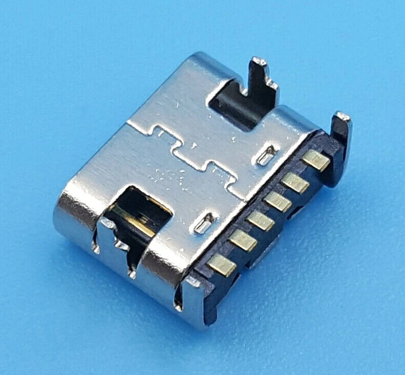 Connecteur à souder USB 3.1 type C femelle female SMT connector to solder 6 pins - Photo 3/4