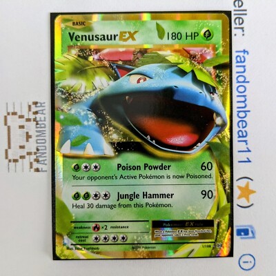 Venusaur EX ULTRA RARE card 1/108 XY Evolutions Pokemon TCG 2016
