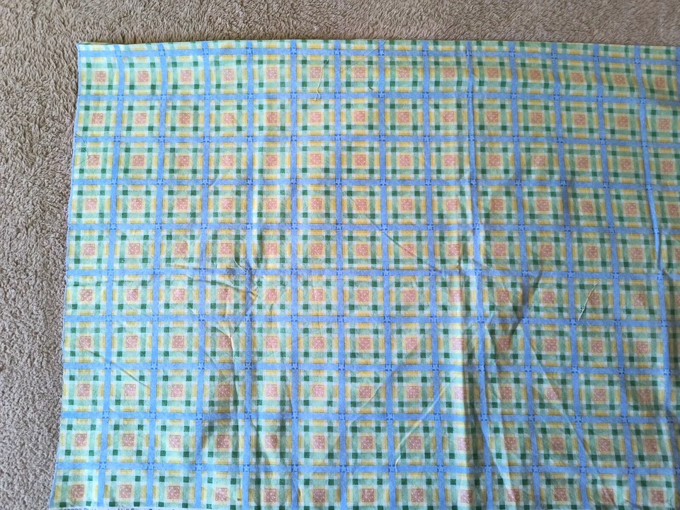 Joy Hill Fabric Pastel Plaid Lightweight Cotton 42" w X 34" long - Image 2 of 4