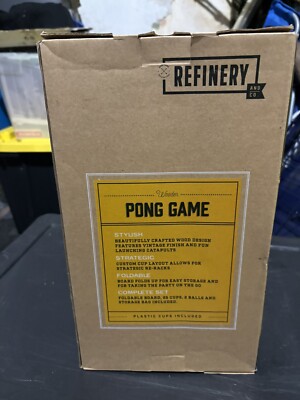 Jeu à Boire Beer Pong Refinery And Co. - 25 Gobelets Inclus - Neuf Sous Boîte