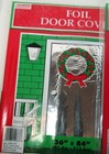 Christmas Foil Door Cover 36 X 84 Inches  Silver New